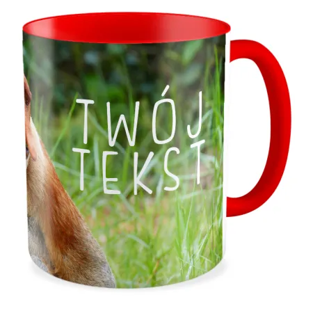 FOTO Kubek czerwony 330ml NOSACZ